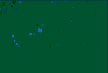 Açık mavi, kabarcık şekilli yeşil vektör arkaplan. Yarım ton mermer tarzında, gradyanı olan yaratıcı illüstrasyon. İş tasarımınız için şablon.