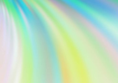 Bükülmüş kurdeleli vektör şablonu. Bulanık çizgilerden oluşan parlak çizimler. Reklamınız, broşürleriniz, broşürleriniz için yeni bir doku.