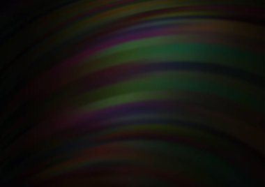 Bükülmüş çizgileri olan koyu siyah vektör şablonu.