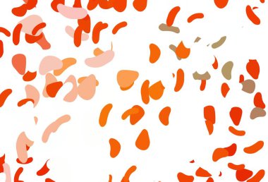 Soyut şekilli hafif turuncu vektör arkaplanı. Modern tarzda değişen renkli kaotik formlar. Web siteniz için basit tasarım.