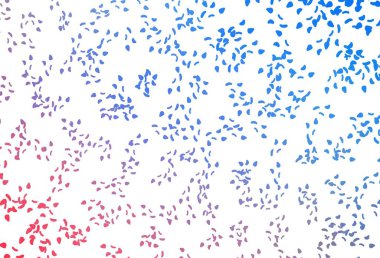 Açık mavi, soyut şekilli kırmızı vektör arkaplanı. Soyut gradyan şekilli basit renkli çizimler. Duvar kağıtları için zarif tasarım.