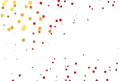 Dairesel şekilli açık kırmızı vektör düzeni. Doğa tarzında renkli baloncuklu soyut illüstrasyon. Reklamlar, broşürler için desen.