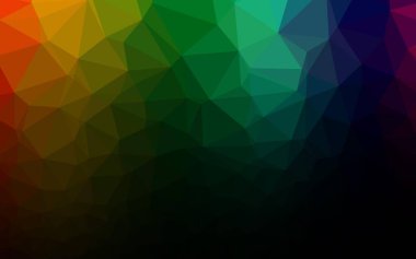 Çoklu renkli vektör üçgen mozaik dokusu