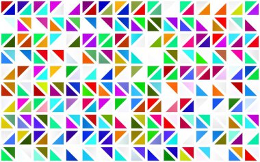 Açık Çokrenkli, Gökkuşağı vektörsüz desen çokgen biçiminde.