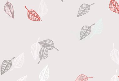 Soyut renkli yapraklarla dekoratif illüstrasyon. Web sitesi için desenli desen. 