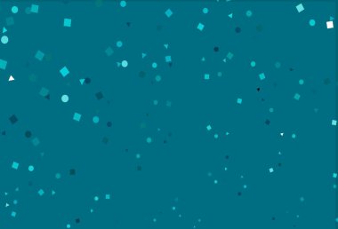 Light BLUE vector layout with circles, lines, rectangles. Glitter abstract illustration with spheres, squares, lines. Pattern for busines ad, booklets, leaflets