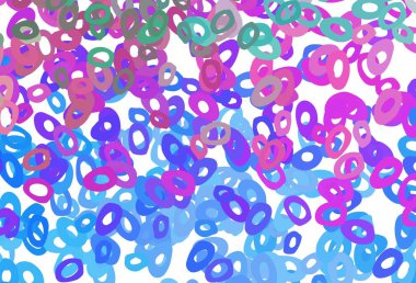 Aydınlık Çokrenkli, daire şekilli Gökkuşağı vektör düzeni. Bulanık dekoratif tasarım baloncuklu soyut tarzda. Marka kitabınız için şablon.