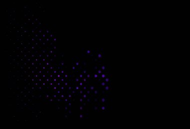 Lekeli koyu mor vektör kaplaması. Parlak renkli soyut çemberlerin olduğu bir resim. Marka kitabınız için şablon.