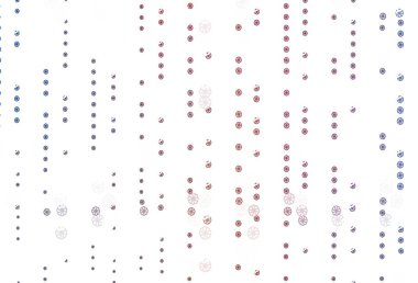 Açık mavi, kırmızı vektör arkaplan ve xmas kar taneleri. Soyut şablondaki kar ile dekoratif parlak illüstrasyon. İş ilanınız için yeni yıl tasarımı.
