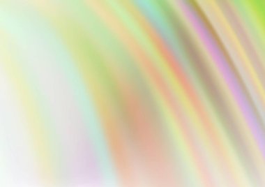 Bükülmüş kurdeleli vektör şablonu. Bulanık çizgilerden oluşan parlak çizimler. Reklamınız, broşürleriniz, broşürleriniz için yeni bir doku.