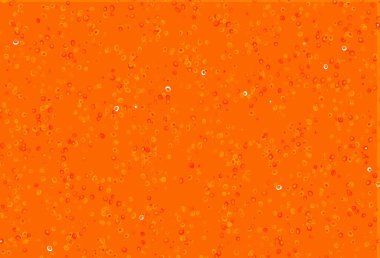 Disklerle açık turuncu vektör dokusu. Renkli su damlaları olan modern soyut çizimler. Güzel web siteleri için desen.