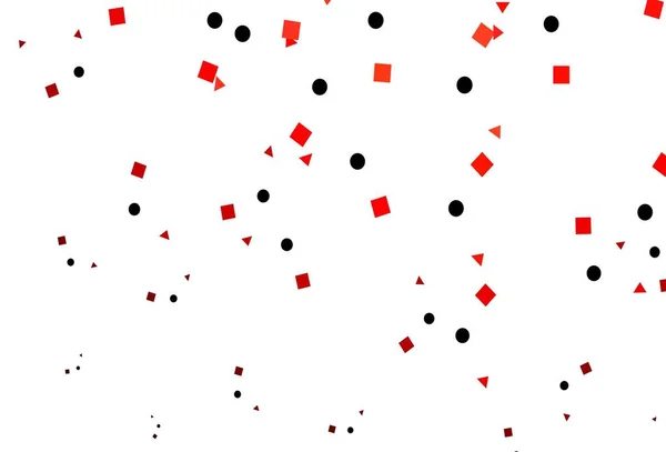 Couvercle Vectoriel Rouge Clair Style Polygonal Avec Des Cercles Illustration — Image vectorielle