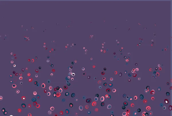 Světle Modrá Červený Vektorový Kryt Skvrnami Ilustrace Množinou Zářících Barevných — Stockový vektor