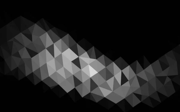 Dark Silver Gray Vektor Low Poly Layout — Stockvektor