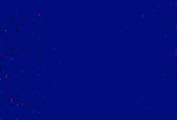 Ανοιχτό Μπλε Κόκκινο Διανυσματική Υφή Μαθηματικά Σύμβολα Λαμπερή Πολύχρωμη Απεικόνιση — Διανυσματικό Αρχείο