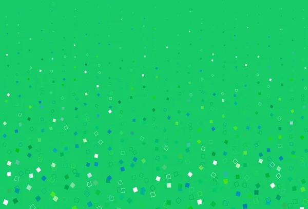 Světle Modrá Zelená Vektorová Šablona Čtvercovým Stylem Obdélníky Abstraktním Pozadí — Stockový vektor