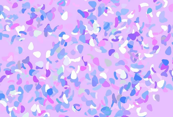 Світло Рожева Синя Векторна Текстура Випадковими Формами Декоративний Дизайн Абстрактному — стоковий вектор
