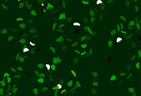 Texture Vectorielle Vert Clair Avec Des Formes Aléatoires Illustration Colorée — Image vectorielle