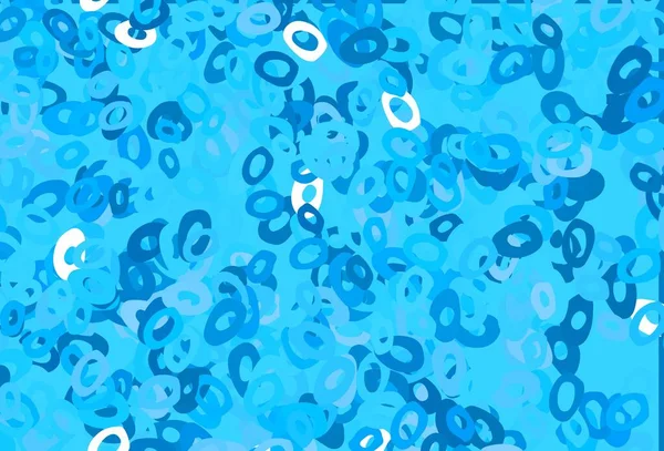 Modèle Vectoriel Bleu Clair Avec Cercles Belle Illustration Colorée Avec — Image vectorielle