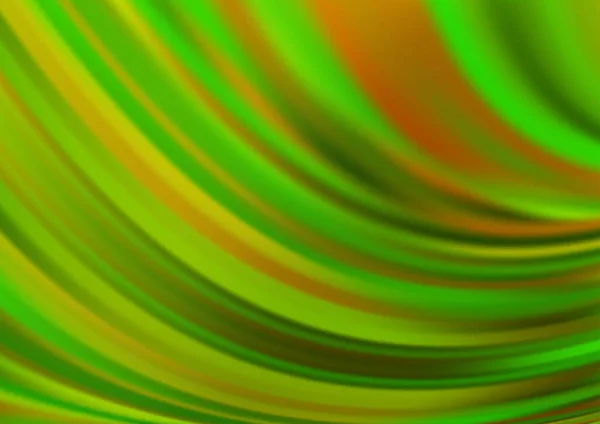 Světle Zelený Vektorový Obrazec Lávovými Tvary — Stockový vektor