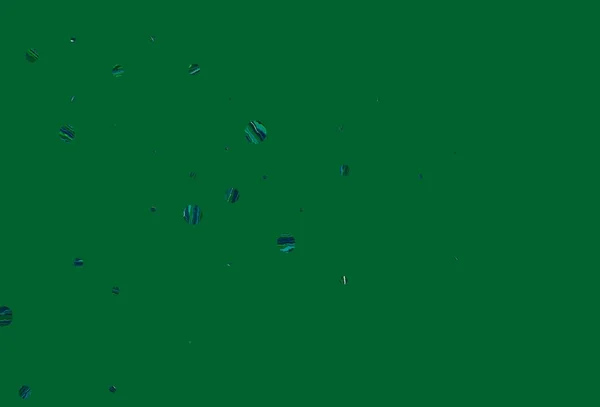 浅蓝色 绿色矢量背景与点 用模糊的雨滴闪烁着抽象的图解 水的形态 — 图库矢量图片