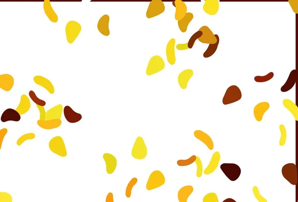 Ανοιχτό Πορτοκαλί Διανυσματικό Μοτίβο Χαοτικά Σχήματα Απλή Πολύχρωμη Απεικόνιση Αφηρημένα — Διανυσματικό Αρχείο