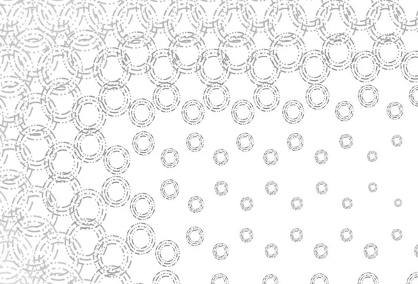 Светлое Серебро Серая Векторная Текстура Дисками Абстрактная Иллюстрация Цветными Пузырями — стоковый вектор
