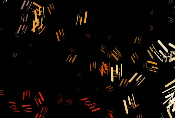 Agencement Vectoriel Jaune Foncé Orange Avec Lignes Plates Illustration Colorée — Image vectorielle