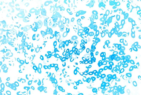 Heller Blauer Vektorhintergrund Mit Blasen — Stockvektor