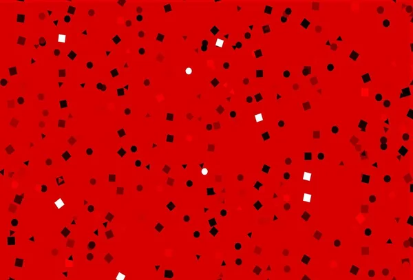Ελαφρύ Κόκκινο Διάνυσμα Υφή Πολυ Στυλ Κύκλους Κύβους Αφηρημένη Εικόνα — Διανυσματικό Αρχείο