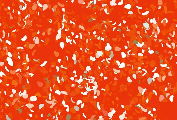 Leicht Orangefarbener Vektorhintergrund Mit Abstrakten Formen Illustration Mit Farbenfrohen Verlaufsformen — Stockvektor