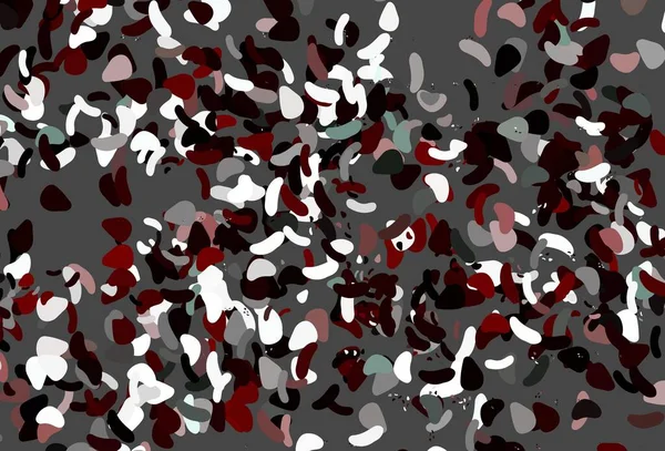 Modèle Vectoriel Rouge Clair Avec Des Formes Chaotiques Formes Chaotiques — Image vectorielle