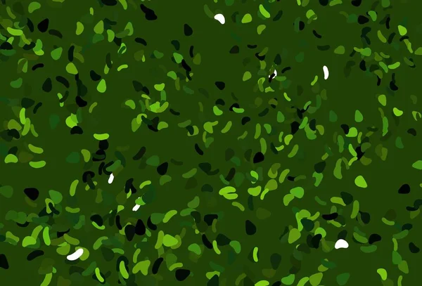Hellgrüne Vektorkulisse Mit Abstrakten Formen Einfache Farbenfrohe Illustration Mit Abstrakten — Stockvektor