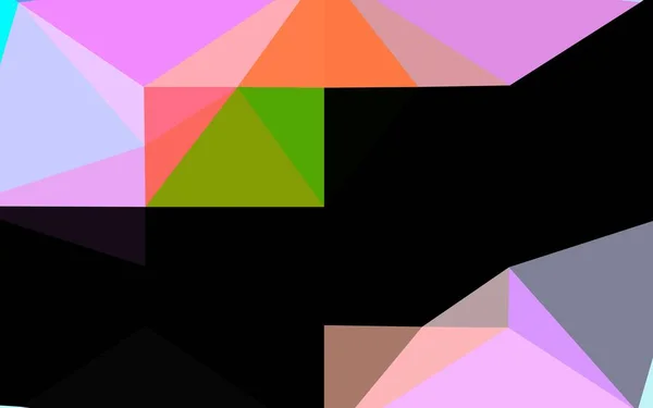 Licht Multicolor Rainbow Vector Abstracte Polygonale Hoes — Stockvector