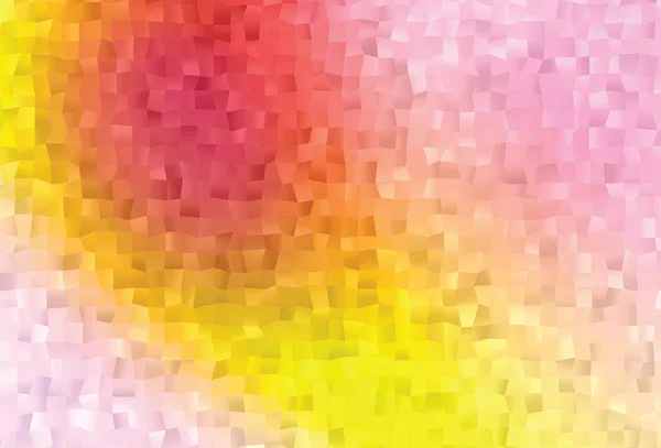 Light Pink Gul Vektor Abstrakt Mosaik Baggrund Kreativ Illustration Halvtone – Stock-vektor