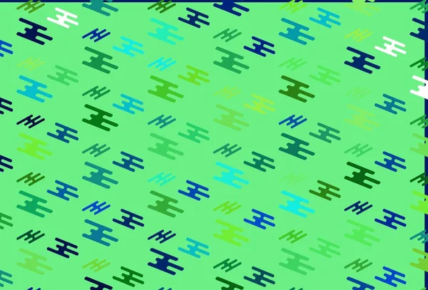 Texture Vectorielle Bleu Clair Jaune Avec Des Lignes Colorées Lignes — Image vectorielle