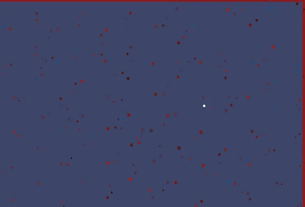 Синий Красный Векторный План Кругами Линиями Прямоугольниками Декоративный Дизайн Абстрактном — стоковый вектор