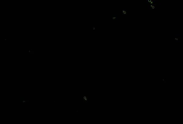 Темно Зелений Векторний Фон Гендерними Символами Градієнт Ізольований Барвистий Хлопчик — стоковий вектор