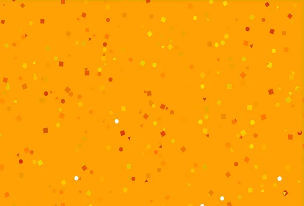 Agencement Vectoriel Orange Clair Avec Cercles Lignes Rectangles Illustration Avec — Image vectorielle