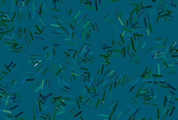 Темно Синий Зеленый Векторный Фон Прямыми Линиями Декоративная Сияющая Иллюстрация — стоковый вектор