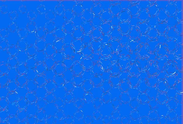 Modèle Vectoriel Bleu Clair Rouge Avec Des Cercles Illustration Abstraite — Image vectorielle