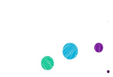 Işık çok renkli, daire şekilli gökkuşağı vektör düzeni. Bulanık dekoratif tasarım baloncuklu soyut tarzda. Posterler, afişler için tasarım.