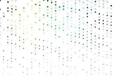 Açık Çokrenkli, Gökkuşağı vektör kapağı çokgen tarzda. Renkli dikdörtgenlerle modern soyut çizimler. Reklamınız, posteriniz, afişiniz için en iyi tasarım.