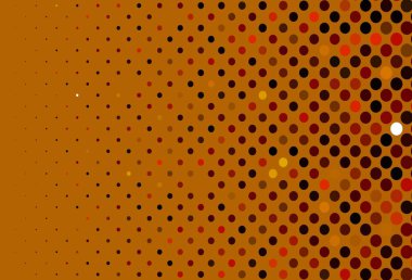 Lekeli koyu turuncu vektör kaplaması. Doğa tarzında bulanık halkaları olan güzel renkli çizimler. İş reklamları için tasarım.