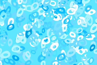 Açık mavi, daireli yeşil vektör şablonu. Parlak renkli soyut çemberlerin olduğu bir resim. Marka kitabınız için şablon.