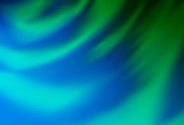 Açık mavi, yeşil vektör bulanık arkaplan. Görüntü stili ve gradyanı olan yeni renkli çizimler. Marka kitabınız için yeni biçim tasarımı.