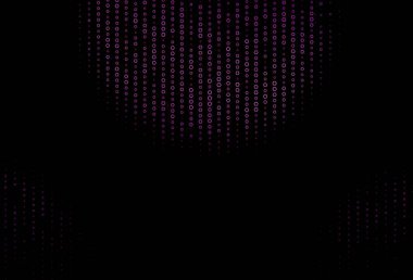 Altıgen şeklinde koyu mor vektör şablonu. Altıgen tarzda ışıldayan soyut çizimler. İş ilanınız için güzel tasarım..