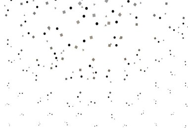 Açık siyah vektör düzeni daireler, çizgiler, dikdörtgenler. Daireler, çizgiler, rengarenk eşkenar dörtgenler. Reklamlar için desen.