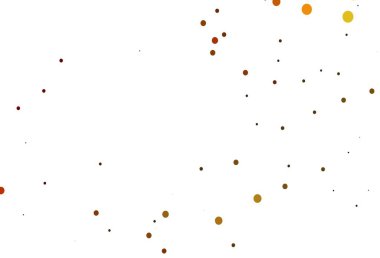 Açık sarı, turuncu vektör benekli. Doğa tarzında renkli baloncuklu soyut illüstrasyon. Güzel web siteleri için desen.