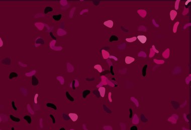 Soyut formlarla açık mor vektör arkaplanı. Modern tarzda değişen renkli kaotik formlar. Web siteniz için basit tasarım.